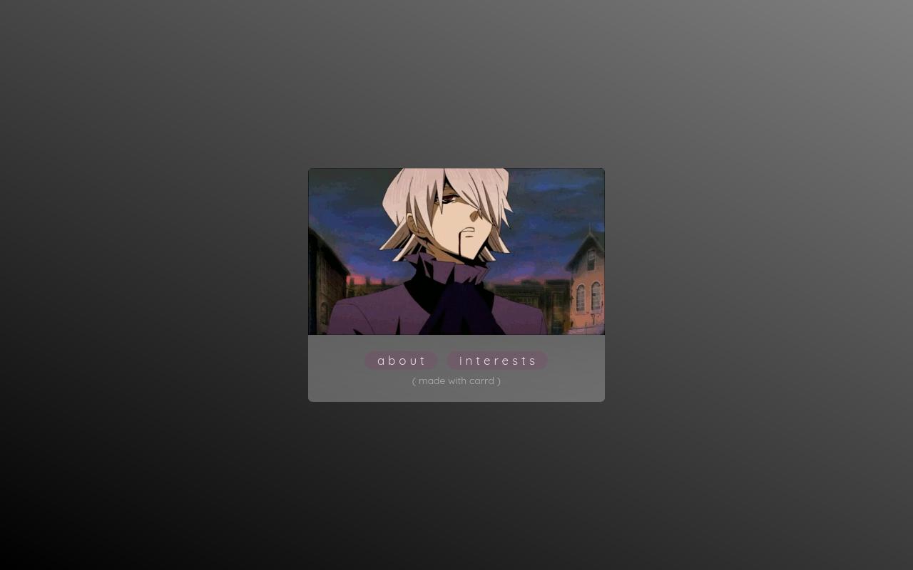 Carrd profile picture for @demise